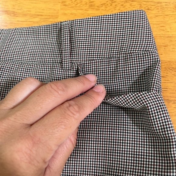 J.Crew No2 Pencil Skirt Stretch Gray Red Pattern Wool Business Casual, Size S - Picture 3 of 11